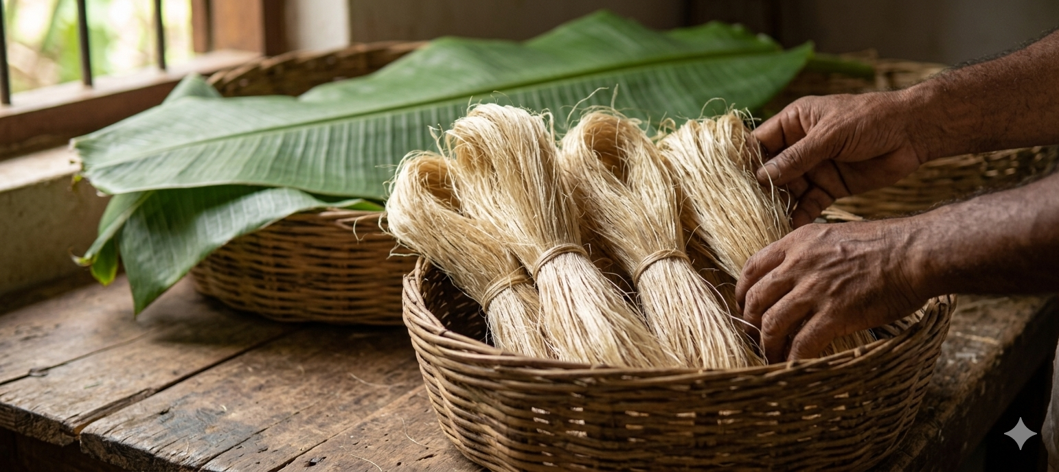 Raw Banana Fiber